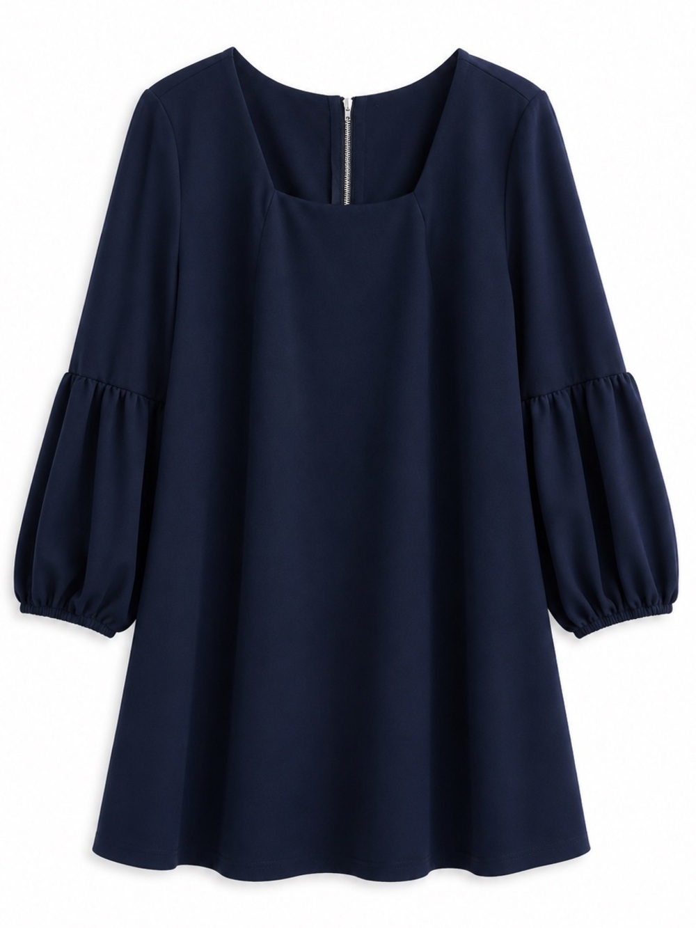 Standards & Practices Navy Balloon Sleeve Shift Dress 1X